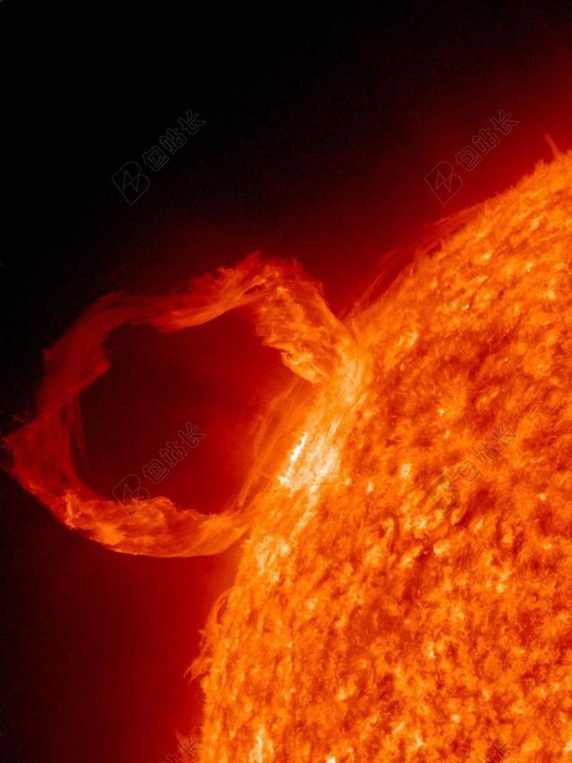 耀斑 阳光 喷发 火圈 火 热 岩浆 爆炸 航天