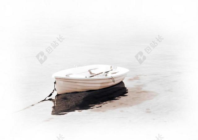 船 帆船 航海 海洋 反思 白色背景 极简主义 白 水