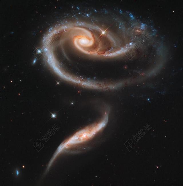 星系 互动 宇宙 星星 相互作用的星系 ARP 273