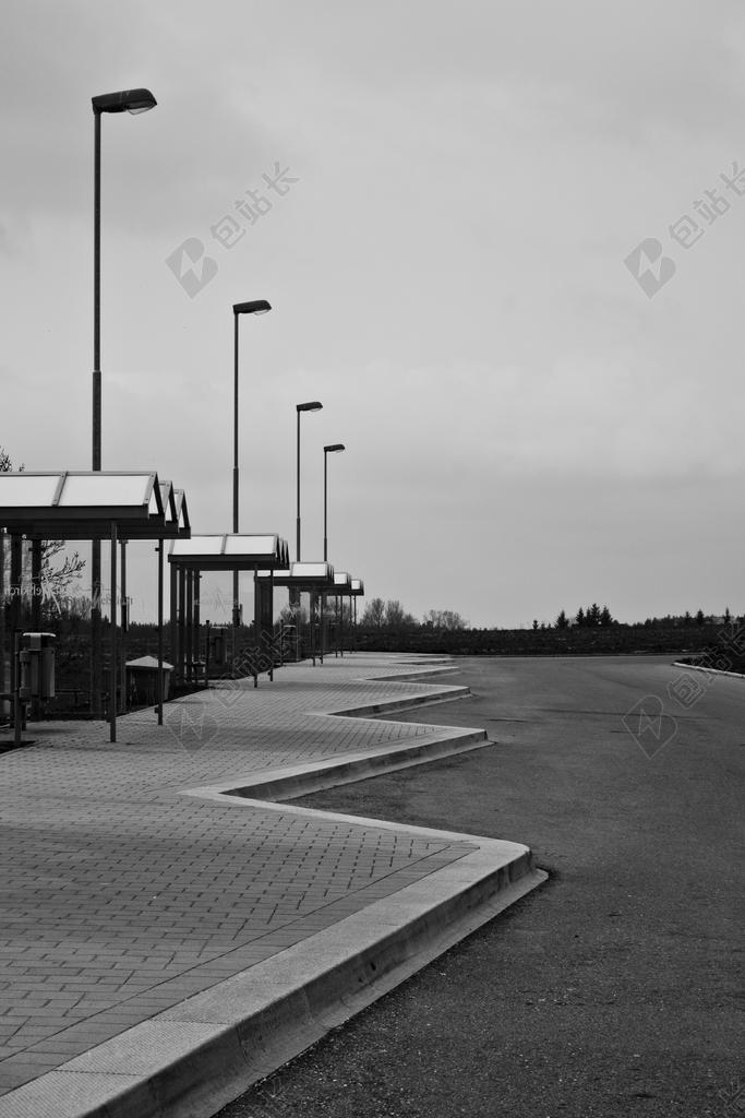 停止 停车场 曲折 公共汽车站 巴士 巴士站 火车站