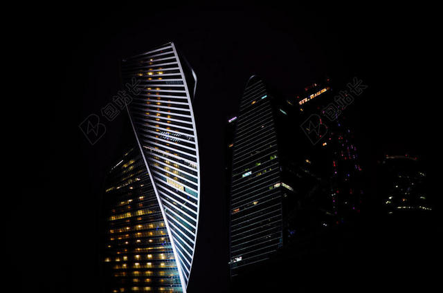 黑色建筑商务经济交易所办公大厦城市背景图片