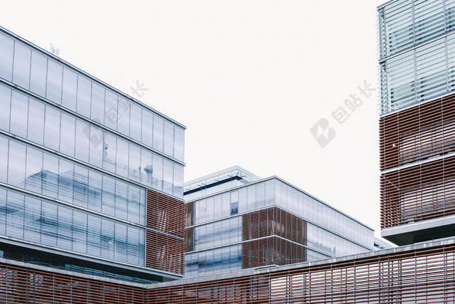 建筑钢架墙面钢架玻璃建筑外墙设计背景图片