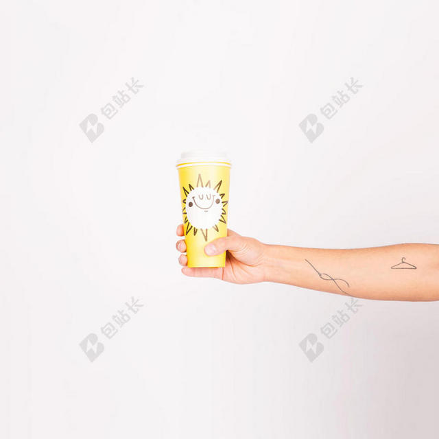 白色餐饮娱乐日常生活下午茶点便携水杯背景图片