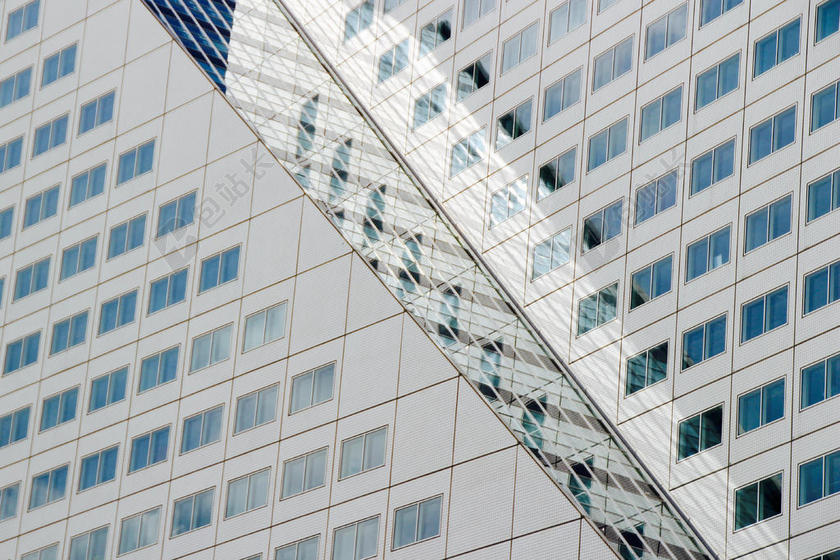 白色建筑商务办公室大楼建造设计背景图片