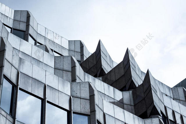 灰色建筑商务凌乱建设玻璃窗户建设机构背景图片