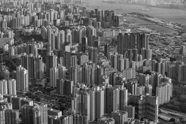 黑色建筑商务办公大楼大量室外城市景观背景图片