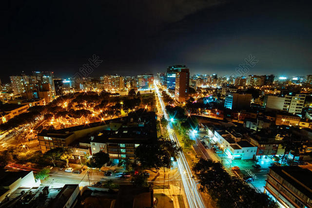 黑色旅游唯美城市夜景城市背景图片