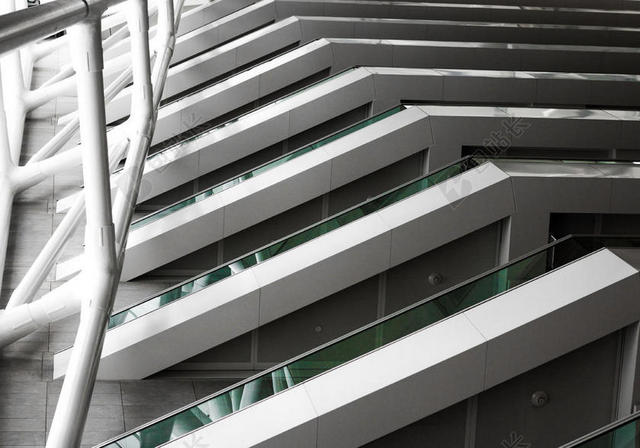 灰色建筑简约横梁建筑背景图片
