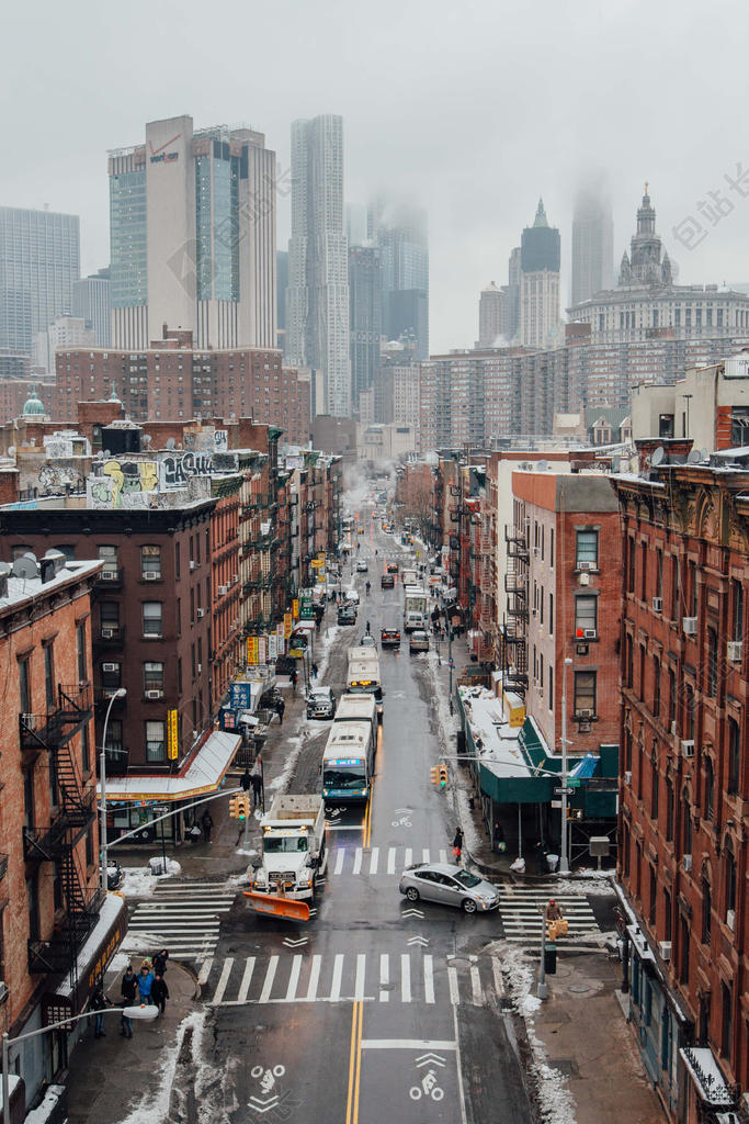 城市现代现代都市繁忙的交通背景图片