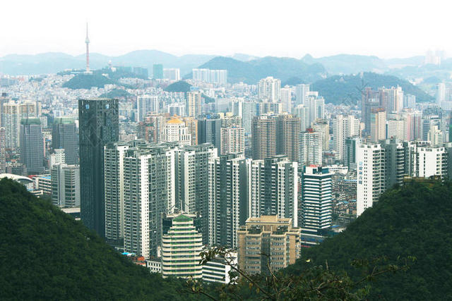 香港的楼群背景图片