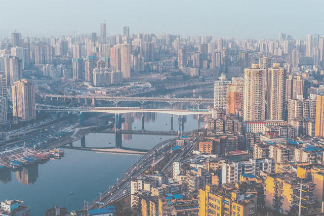 繁华的大都市背景图片