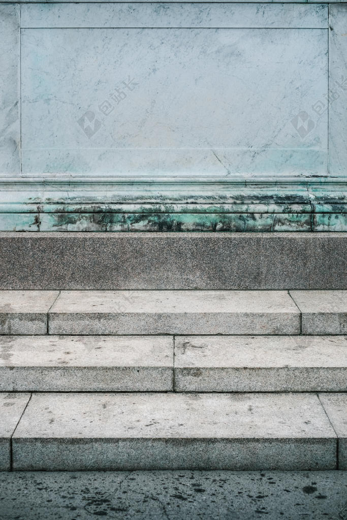 灰绿建筑简单户外的石阶建筑台阶背景图片