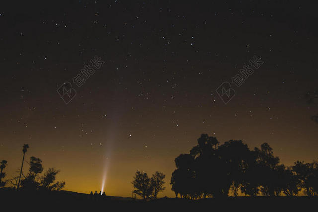 黑色旅游自然漫天星星农村背景图片