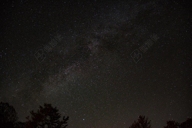 自然璀璨黑夜繁星闪烁星空自然天空背景图片
