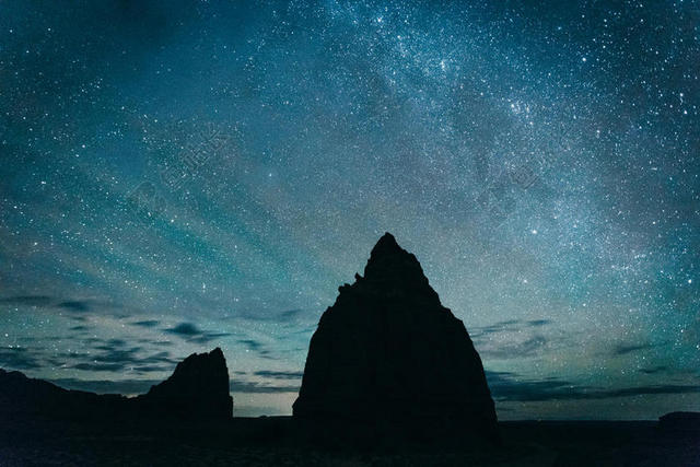 黑色旅游唯美漫天星星城市背景图片