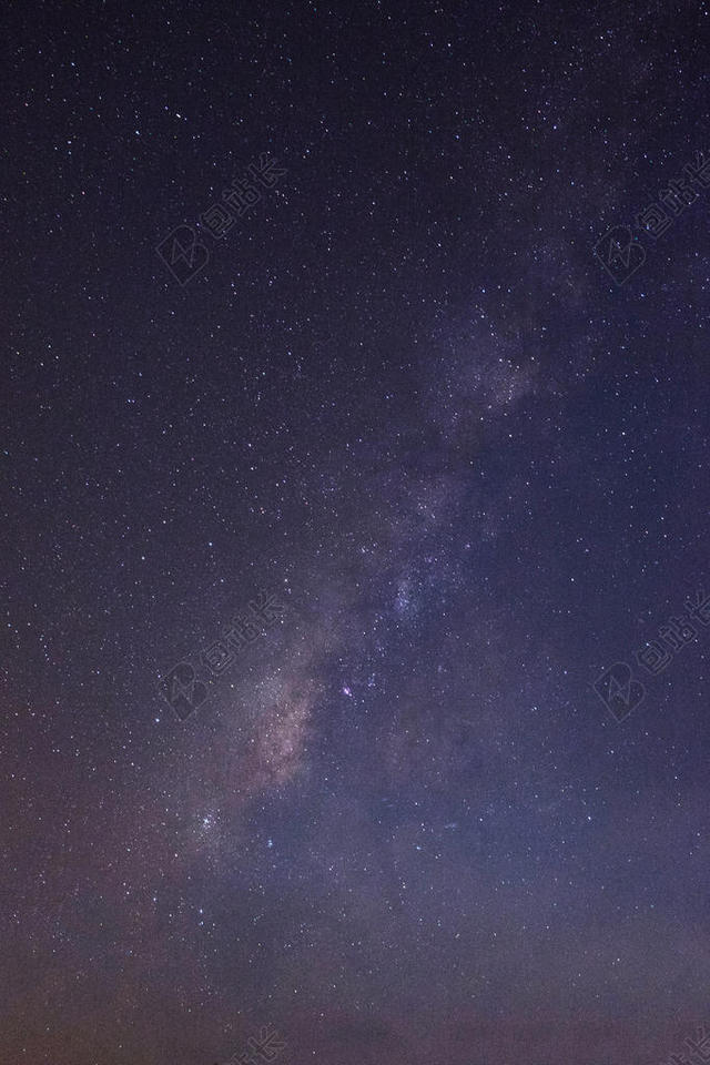 蓝色自然美丽繁星闪烁的天空夜晚星空自然背景图片