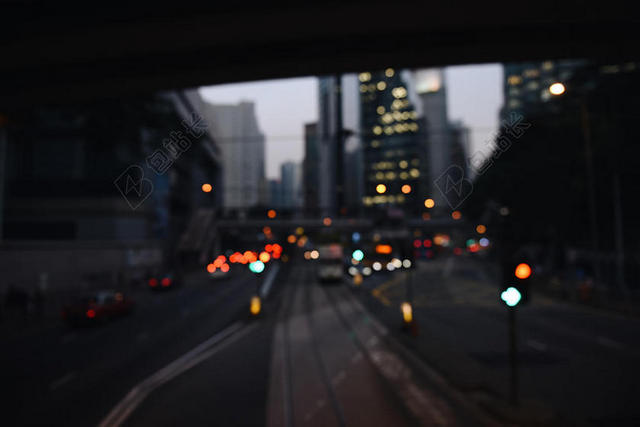 旅游唯美城市夜景城市背景影片