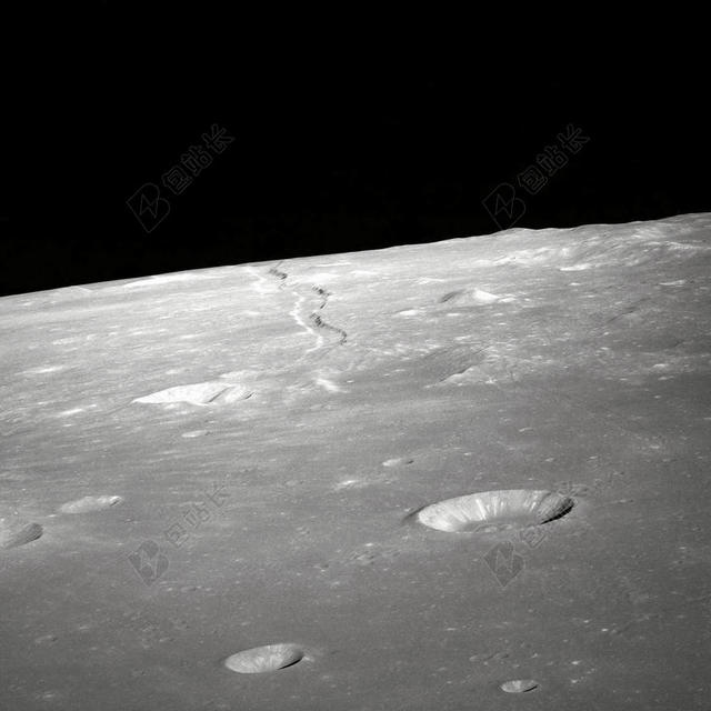 灰黑自然黑夜下的星球表面宇宙太空星体背景图片