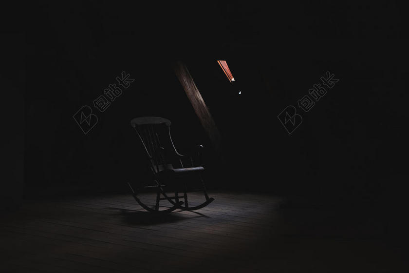 黑白光影经典光线和椅子摄影光影背景图片