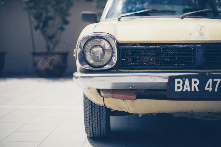 广告复古小轿车宣传背景图片