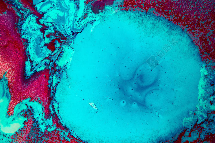 红色和蓝色的染料背景图片