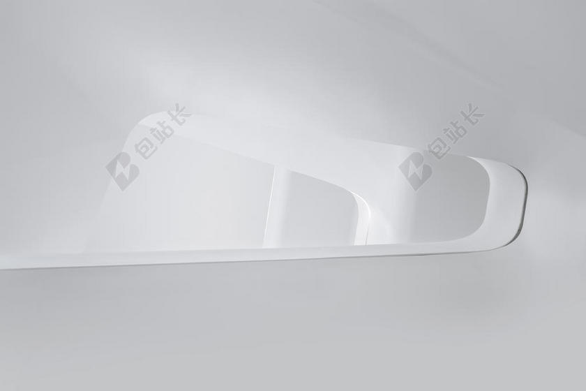 白色的简约走廊背景图片