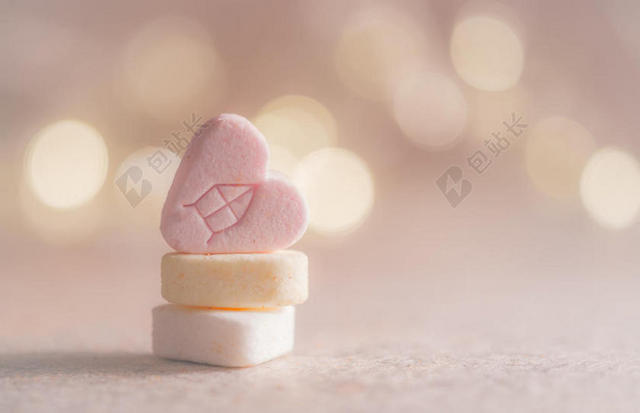 爱心的糖果背景图片