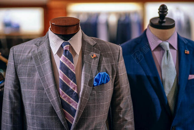 模糊 精品 特写 衣服 设计师 适合 显示 集中 正式的 正式的 外套 模特儿 领带 销售 穿