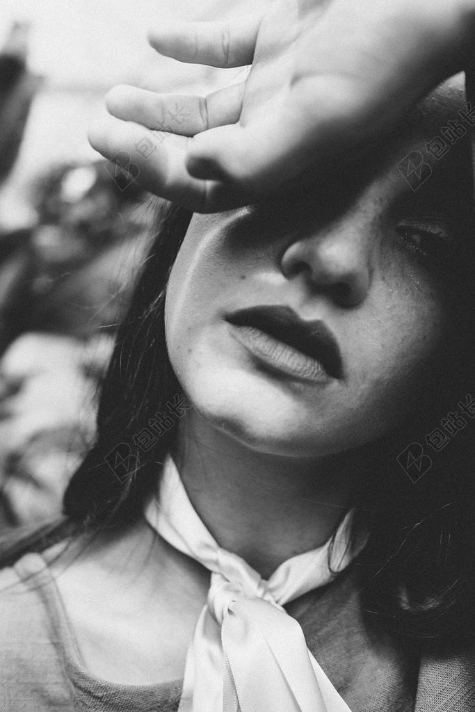 疲劳的女人背景图片