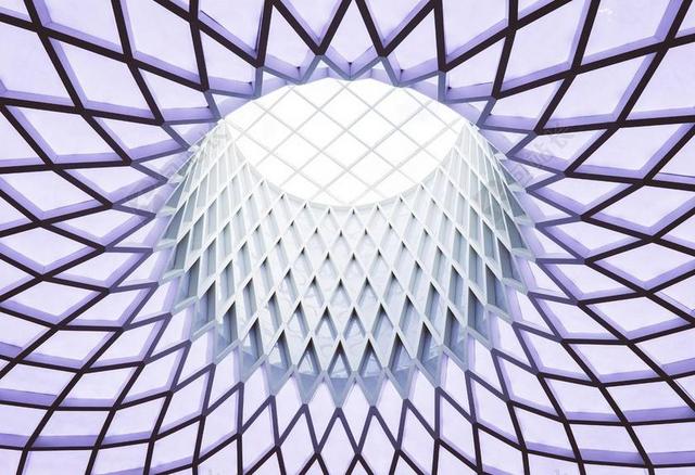建筑现代美丽的现代结构屋顶背景图片