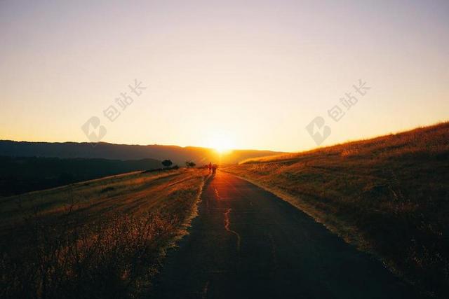 风景 风光 美景 田园 山水 日落 夕阳 太阳 道路 旅途 路途 户外 街道 公路