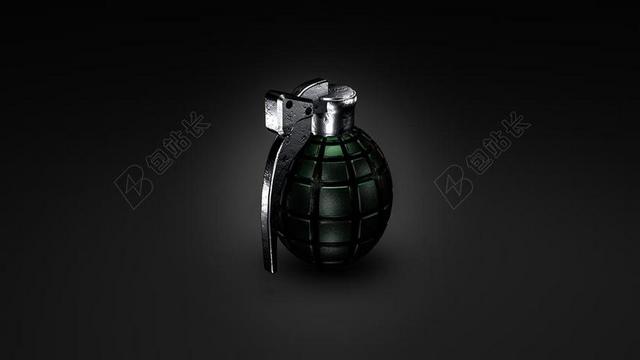 手榴弹 战争 武器 第一次世界大战 呈现 绿色的手榴弹 简单