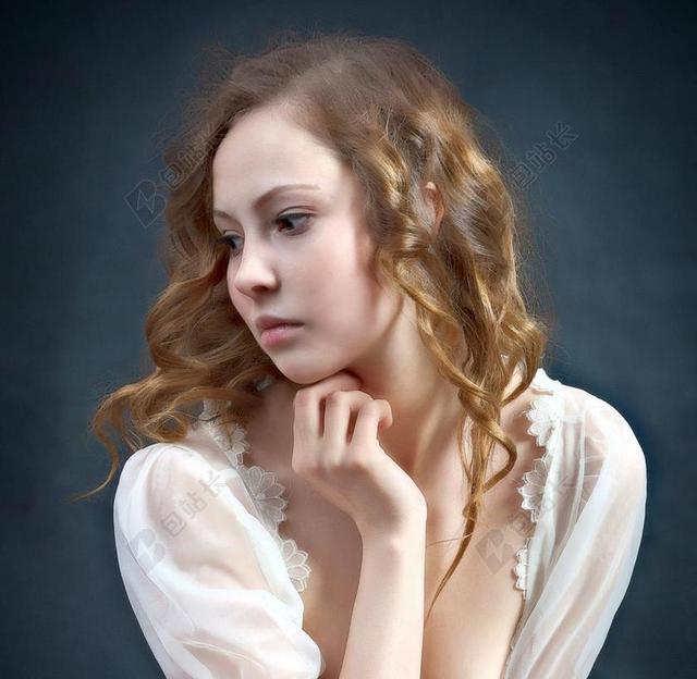 女孩 纵向 女子 伤心 一个女人的肖像 脸 美容 MS