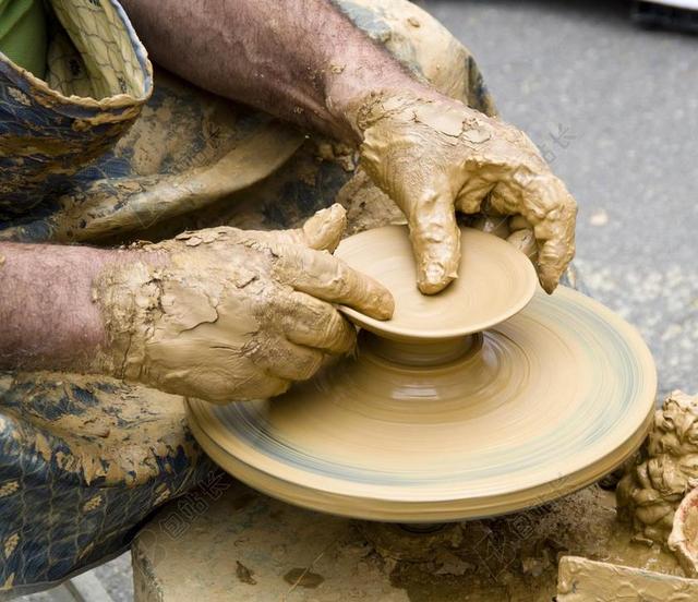 陶瓷 粘土 艺术 食品 老 雕塑 陶 工匠 手工制造 泥
