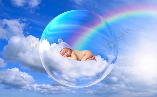 婴儿 灵魂 生物 孩子 人 人的 云 乌云密布的天空 彩虹