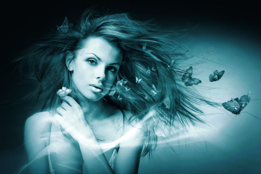 人 肖像 如果 女人 黑暗 模型 头发 照明