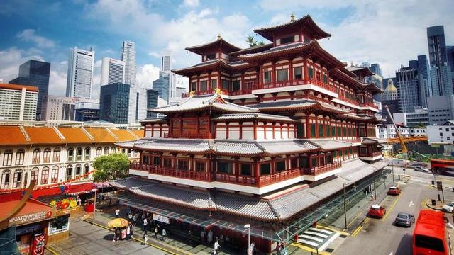佛牙寺龙华院 新加坡 唐人街 佛教 旅游景点 祈祷 宗教 建设