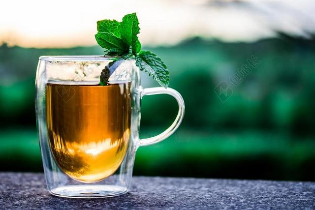 茶杯 杯茶 T恤 喝 热 薄荷茶 薄荷叶 享受 咖啡碱