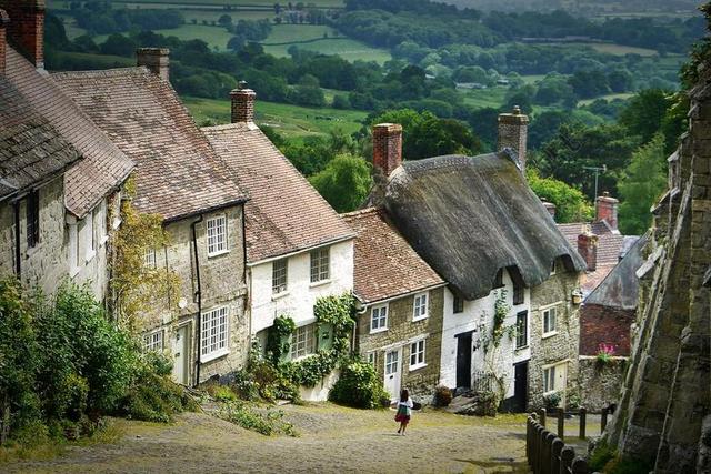 英格兰 林匹克公园 英国 景观 村 希尔 茅草的屋顶