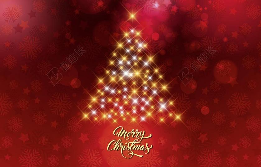 圣诞的灯光背景图片