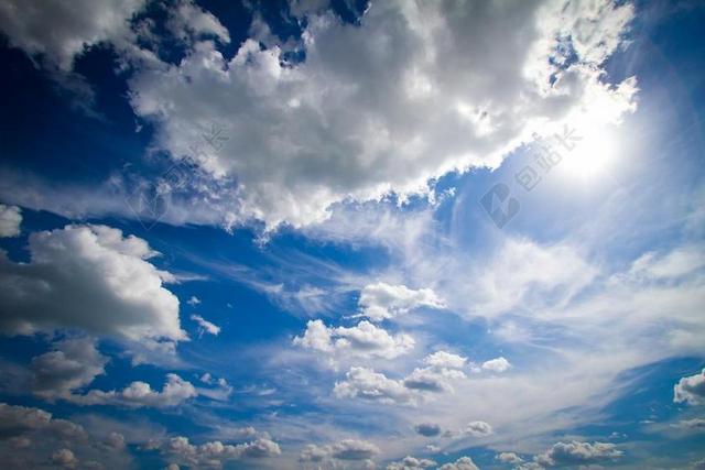 云 蓝色 蓝蓝的天空 夏季 景观 度假 白 白云 性质