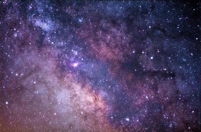 黑色的太空和明亮的星星背景图片