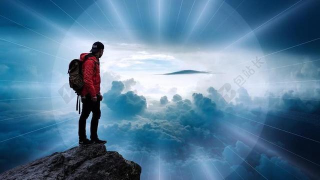 男子 云 景观 超越 天空 光线 大华 首脑会议 人类