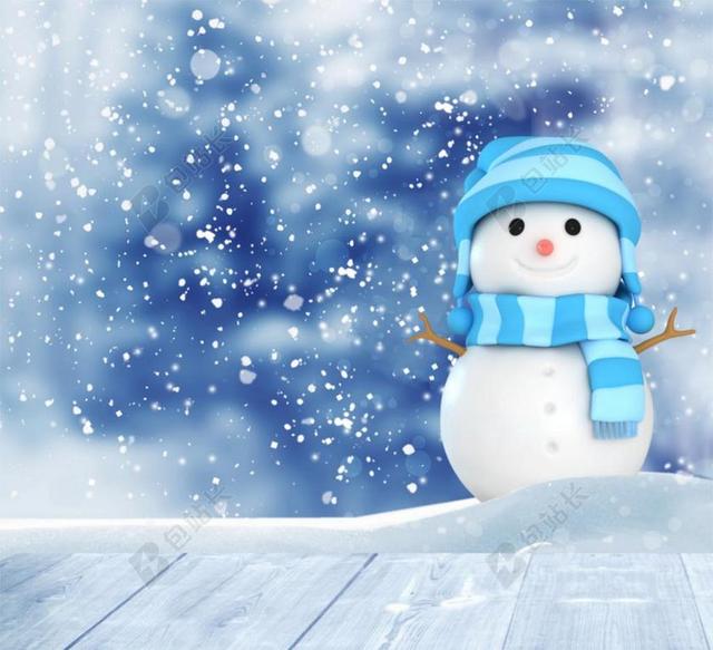互联网科技雪人宝宝背景图片