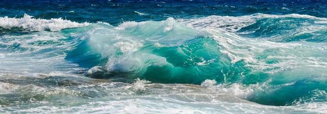 自然海浪景色背景图片