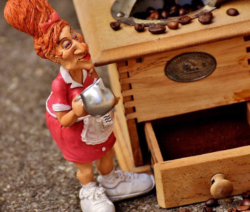 广告时尚女服务员公仔背景图片