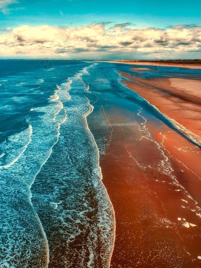 海 海洋 海岸线 海岸 天空 云 海滩 沙 海滨 自然