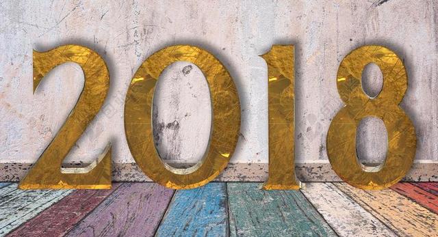 新的一年 2018 号码 数字 设计 快乐 度假 庆典 装修
