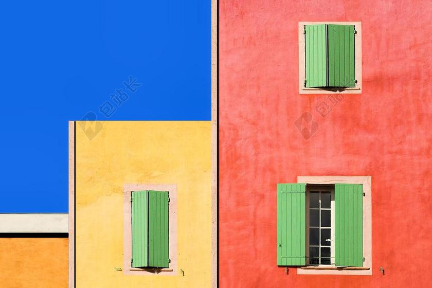颜色 假日 法国 法国南部 普罗旺斯 街 外墙 WINDOWS