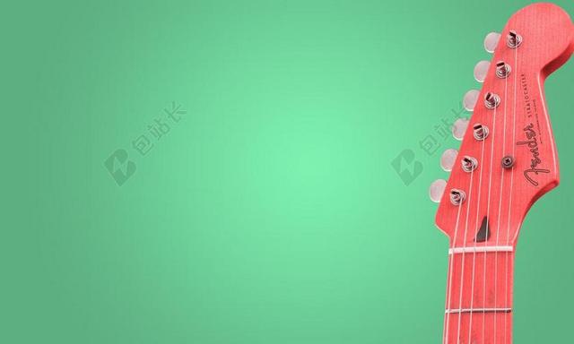 音乐 吉他 两种颜色组合 背景 音乐背景